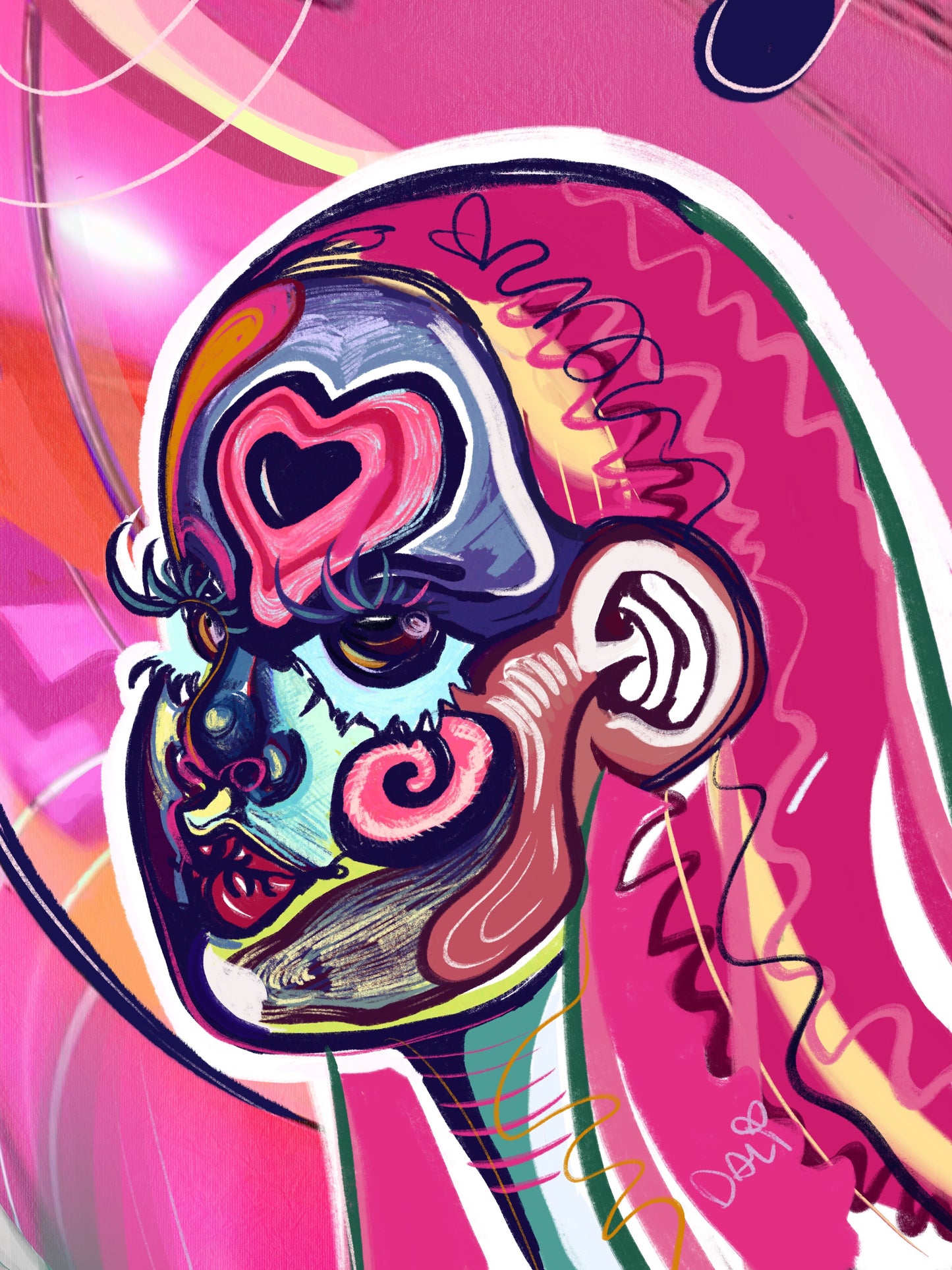 I think with my feelings 8x10 print